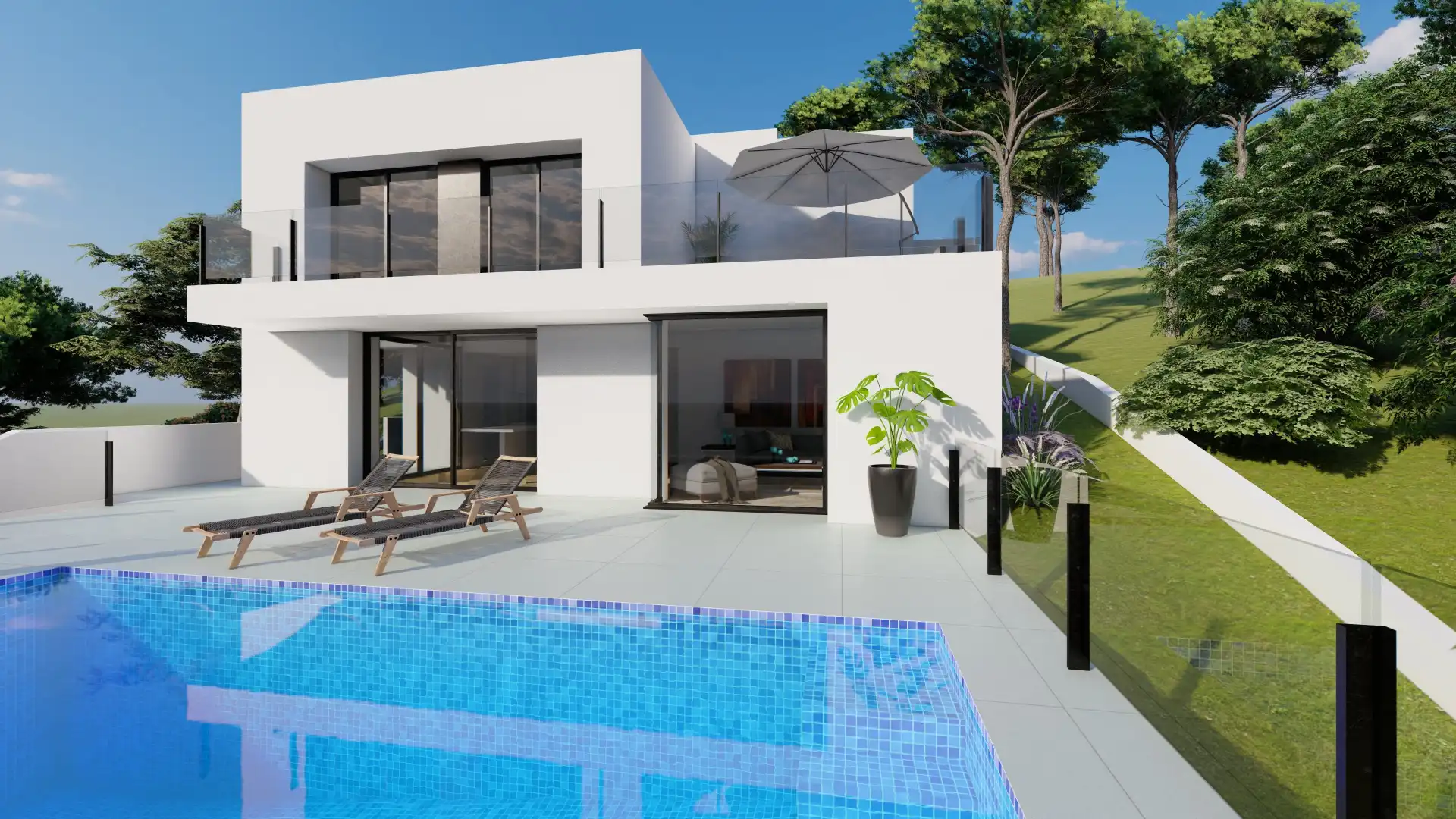Neubau-Villa mit Pool zum Verkauf in Cumbre del Sol, imagen 4