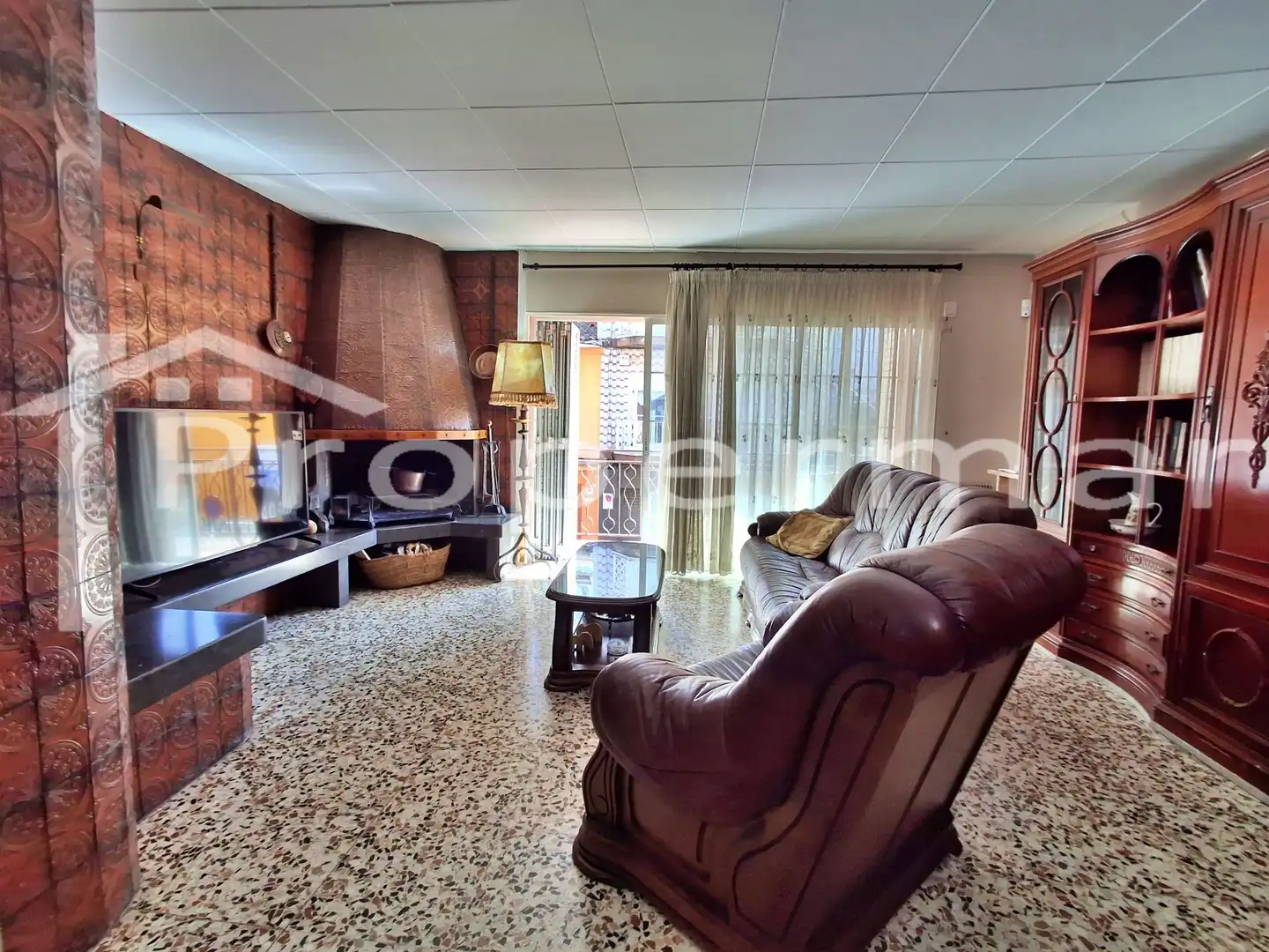 Sala d'estar de Casa adosada en venda en Granollers amb Aire condicionat i Traster