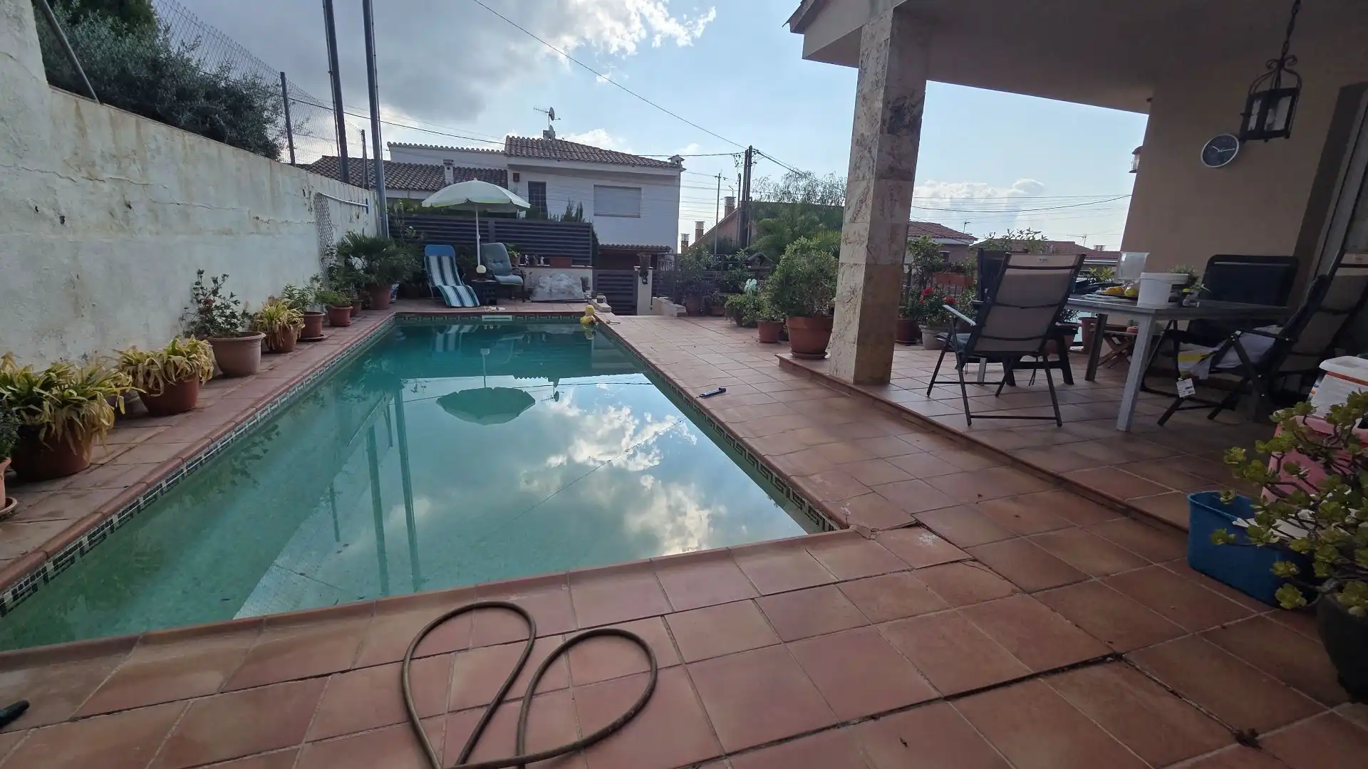 Swimming pool of Houses for sale in Calafell  with Air Conditioner, Heating and Private garden