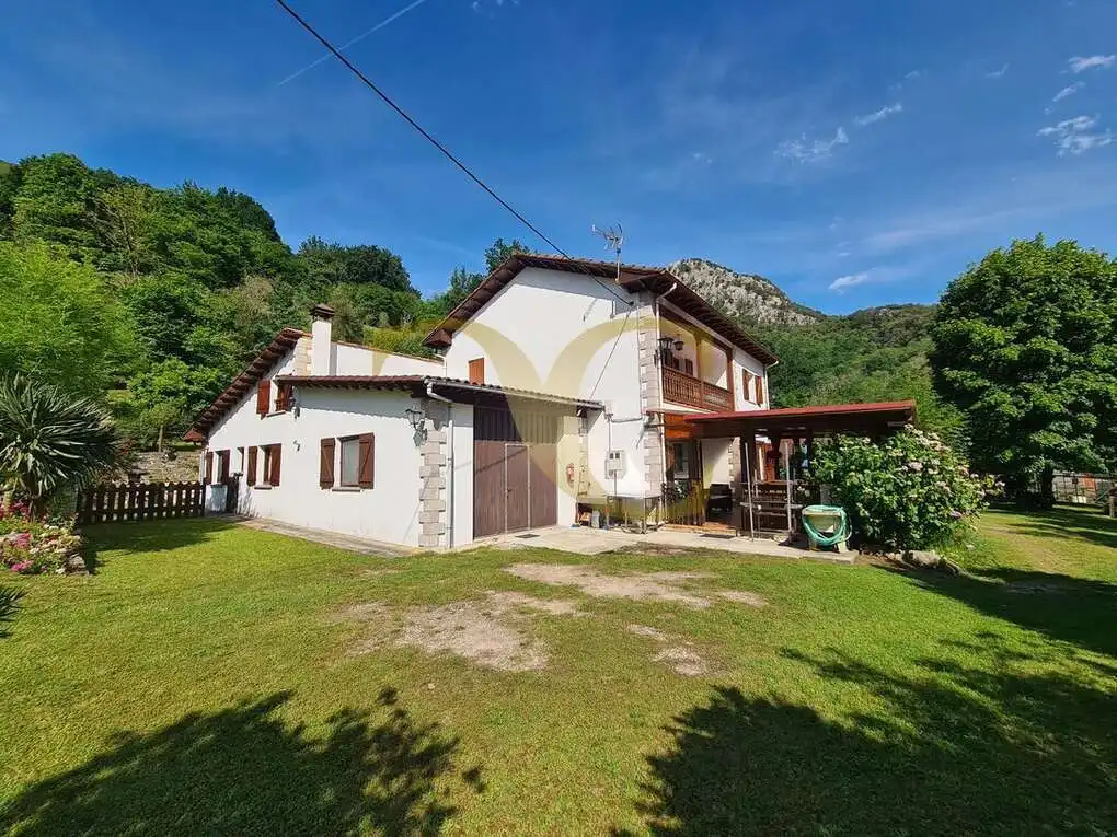 Vista exterior de Casa o xalet en venda en Peñamellera Alta amb Calefacció, Jardí privat i Terrassa