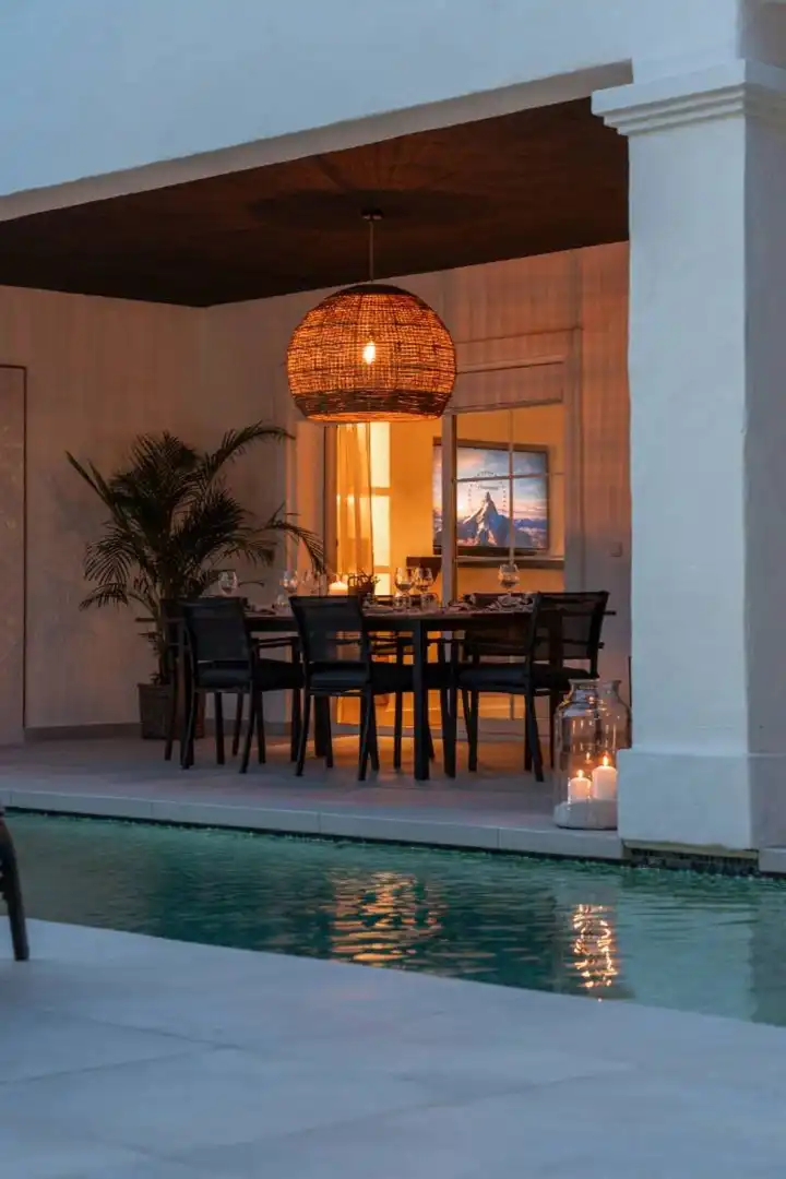 Terraza de Casa o chalet de alquiler en Estepona con Aire acondicionado, Jardín privado y Terraza