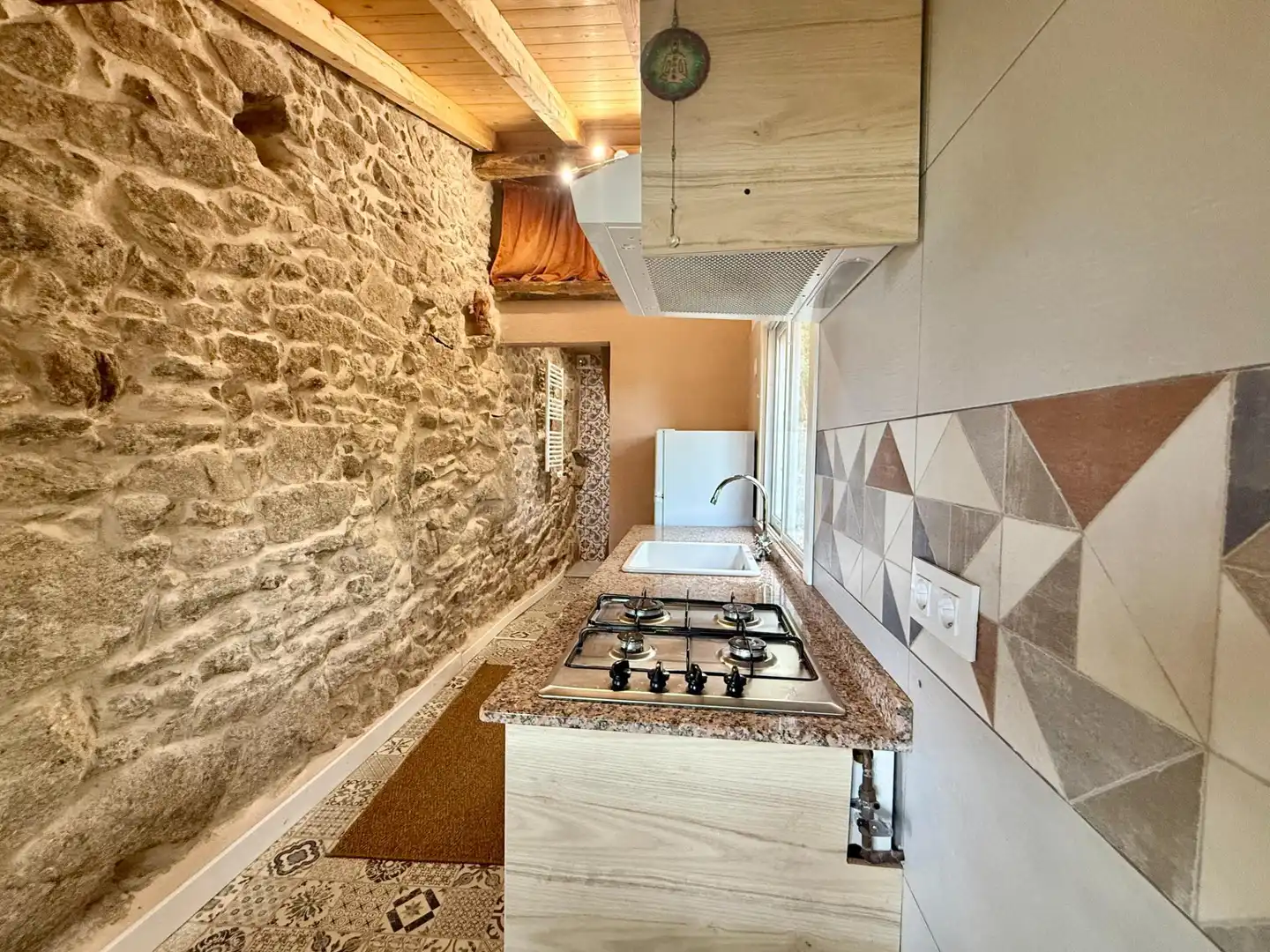 Cocina de Casa o chalet en venta en Sober con Jardín privado, Piscina y Amueblado