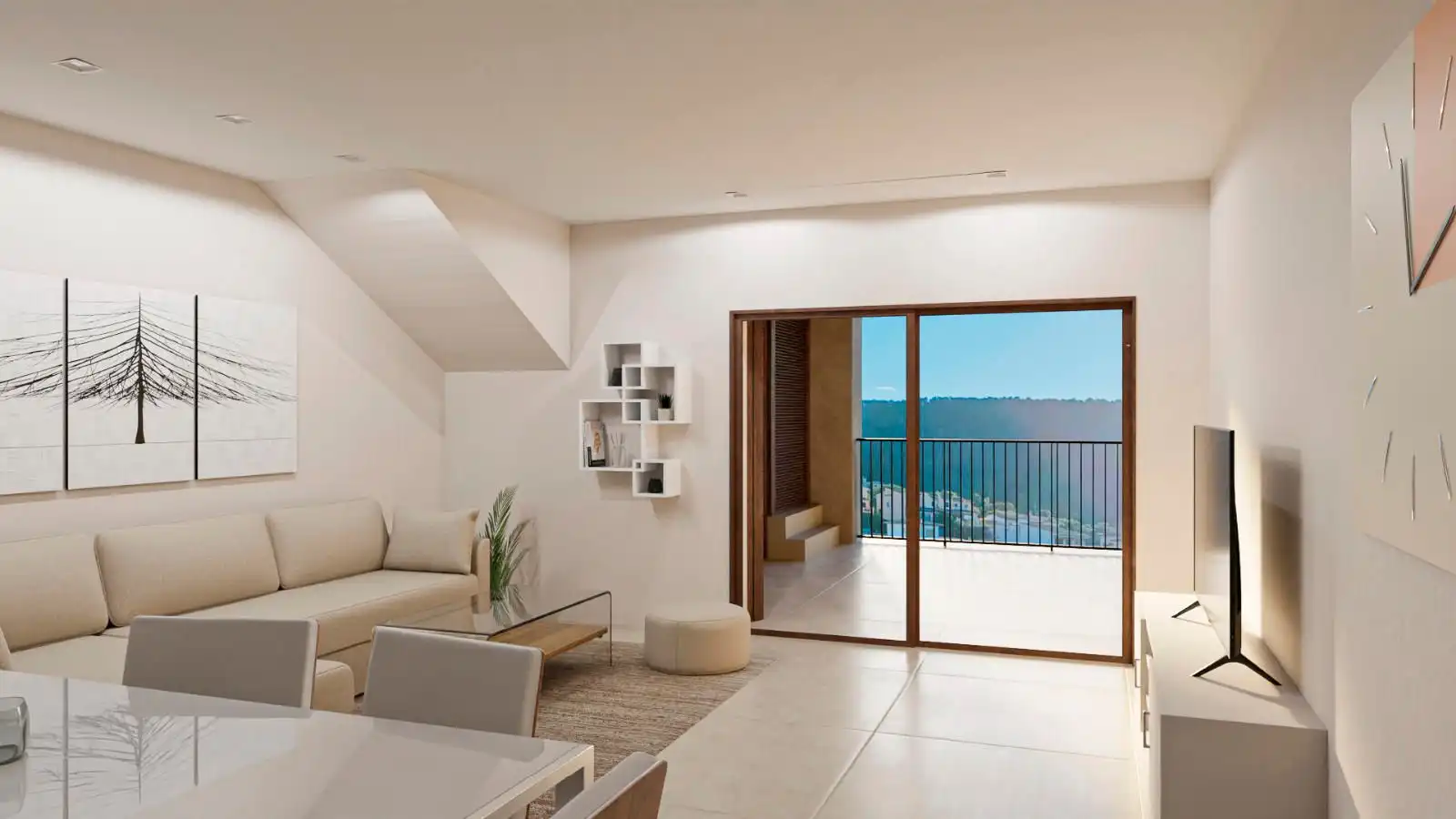 Sala de estar de Apartamento en venta en Bunyola con Aire acondicionado, Calefacción y Terraza