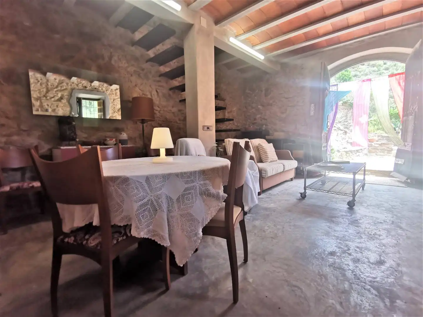 Sala de estar de Casa o chalet en venta en Porrera con Calefacción, Jardín privado y Terraza
