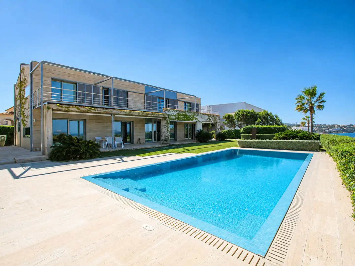 Schwimmbecken von Haus oder Chalet zur Miete in Llucmajor mit Klimaanlage, Heizung und Privatgarten