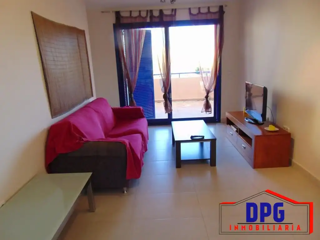 Sala d'estar de Apartament en venda en Mojácar amb Aire condicionat, Terrassa i Traster