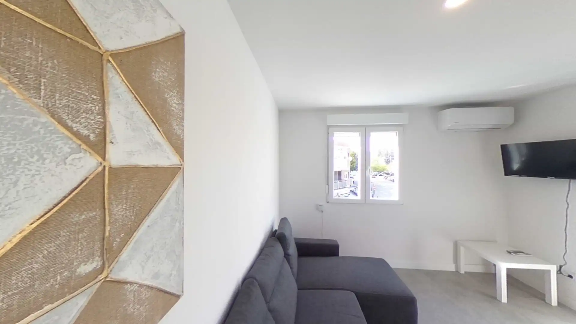 Living room of Flat for rent in  Madrid Capital  with Air Conditioner, Heating and Furnished