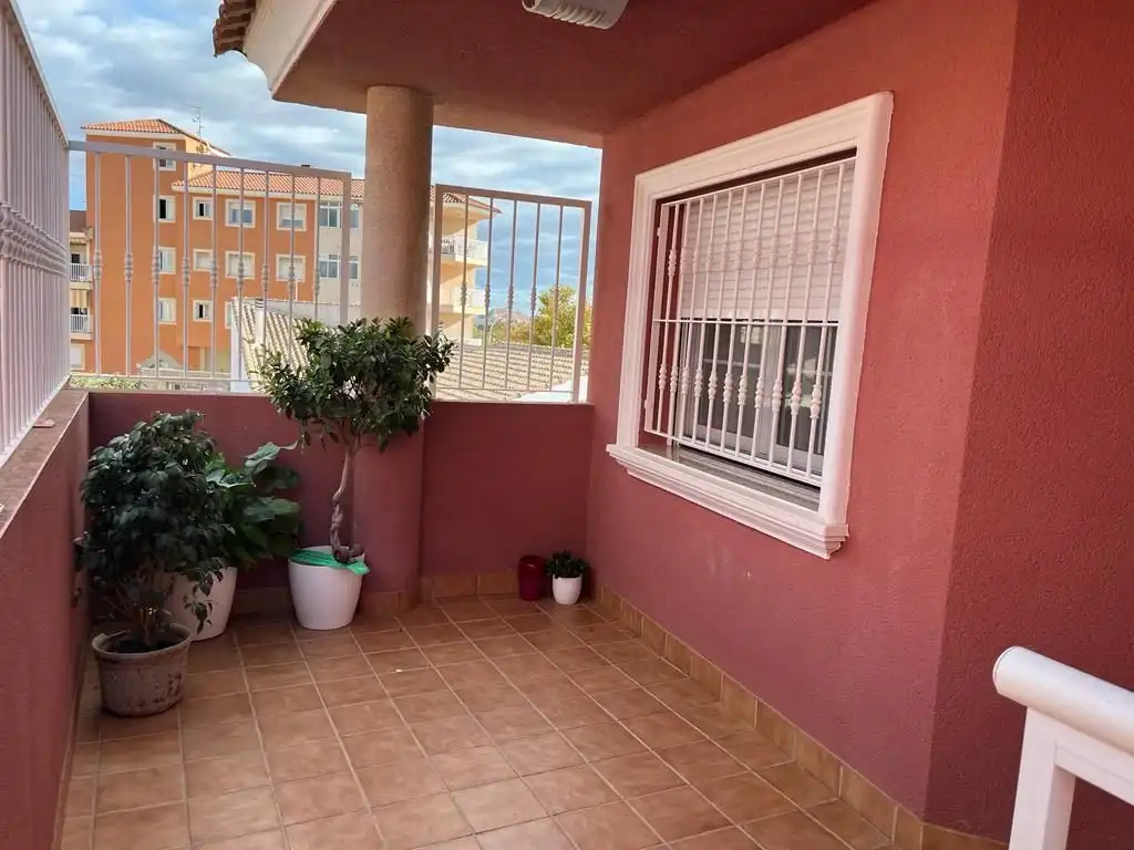 Terraza de Casa adosada en venta en Fuente Álamo de Murcia con Aire acondicionado, Calefacción y Terraza