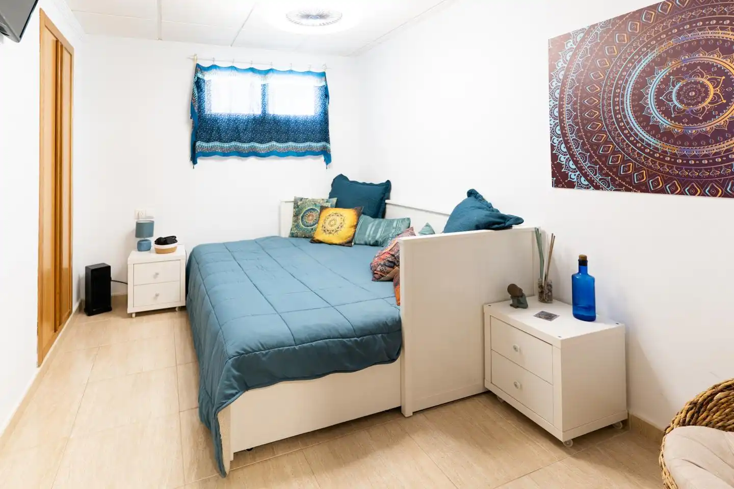 Schlafzimmer von Haus oder Chalet zum Verkauf in Santa Pola mit Klimaanlage, Privatgarten und Terrasse