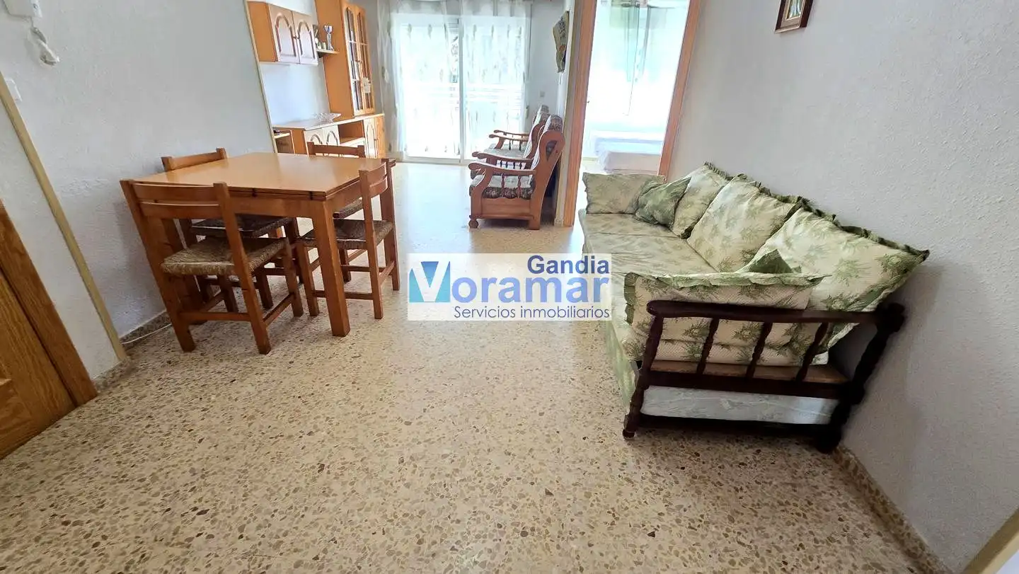 Wohnzimmer von Wohnungen zur Miete in Miramar mit Heizung, Terrasse und Möbliert