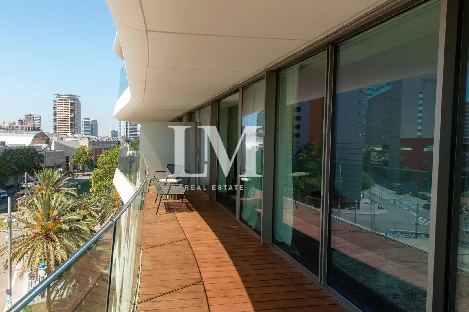Terrace of Apartments for rent in Barcelona  with Air Conditioner, Private garden and Terrace