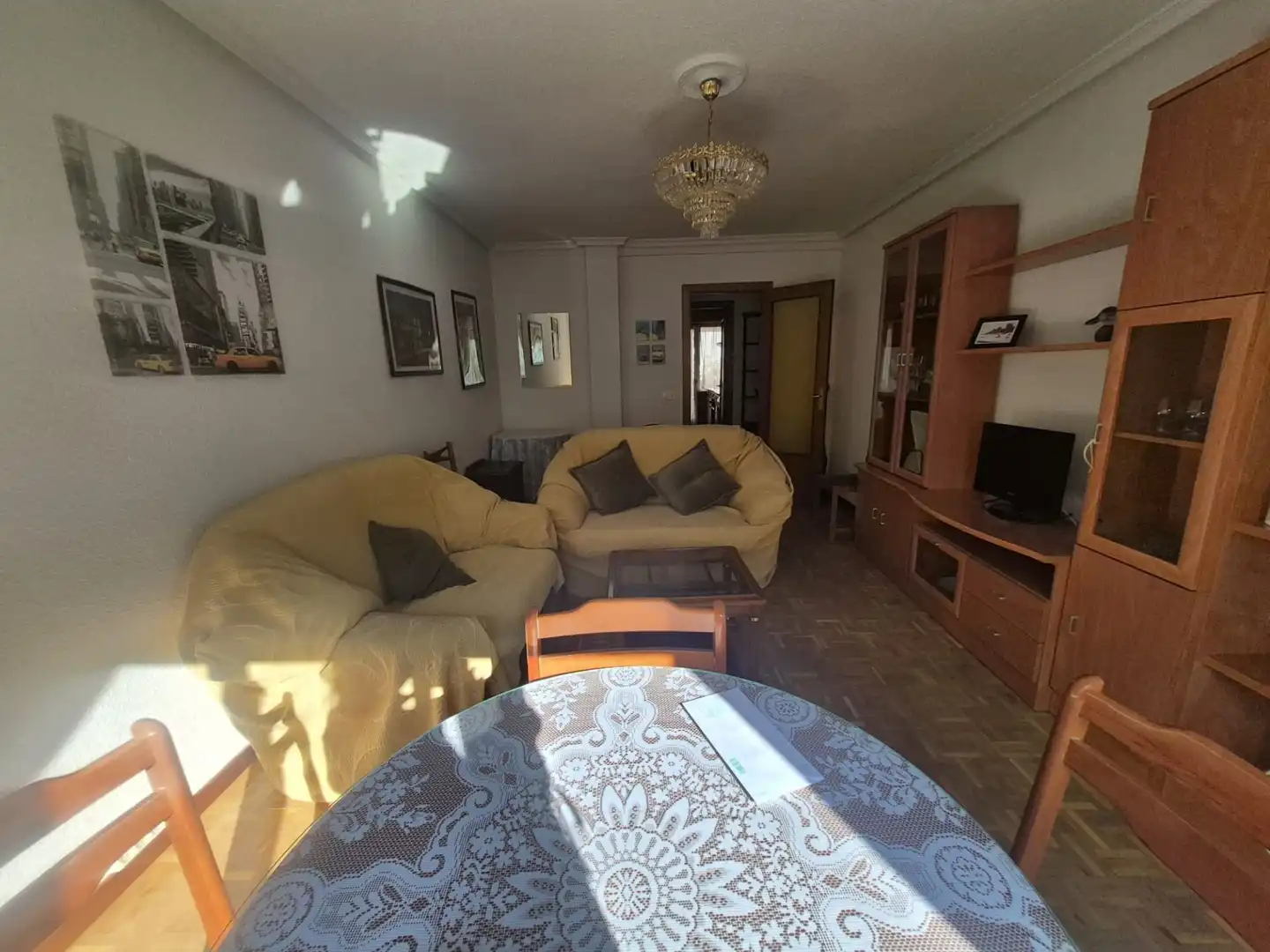 Wohnzimmer von Wohnung zum Verkauf in Ávila mit Heizung, Terrasse und Möbliert
