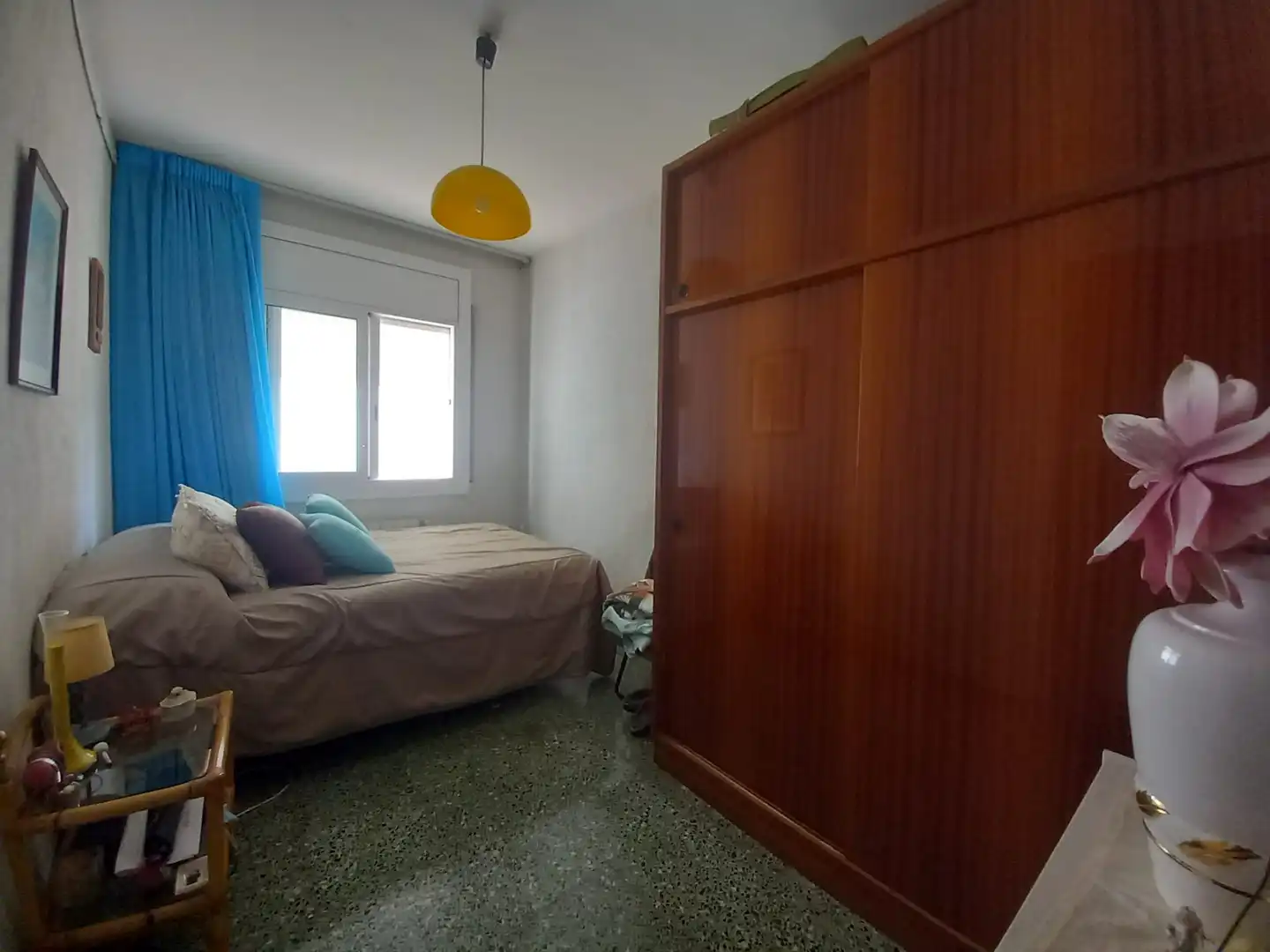 Schlafzimmer von Wohnung zum Verkauf in Badalona mit Klimaanlage, Heizung und Terrasse