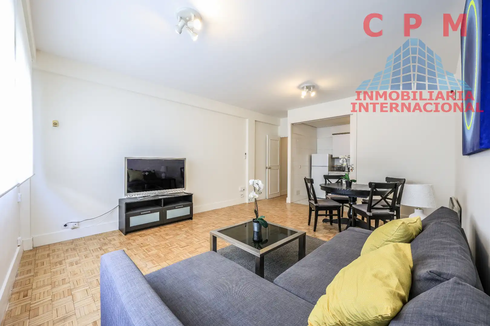 Sala de estar de Piso de alquiler en Madrid con Aire acondicionado, Calefacción y Parquet
