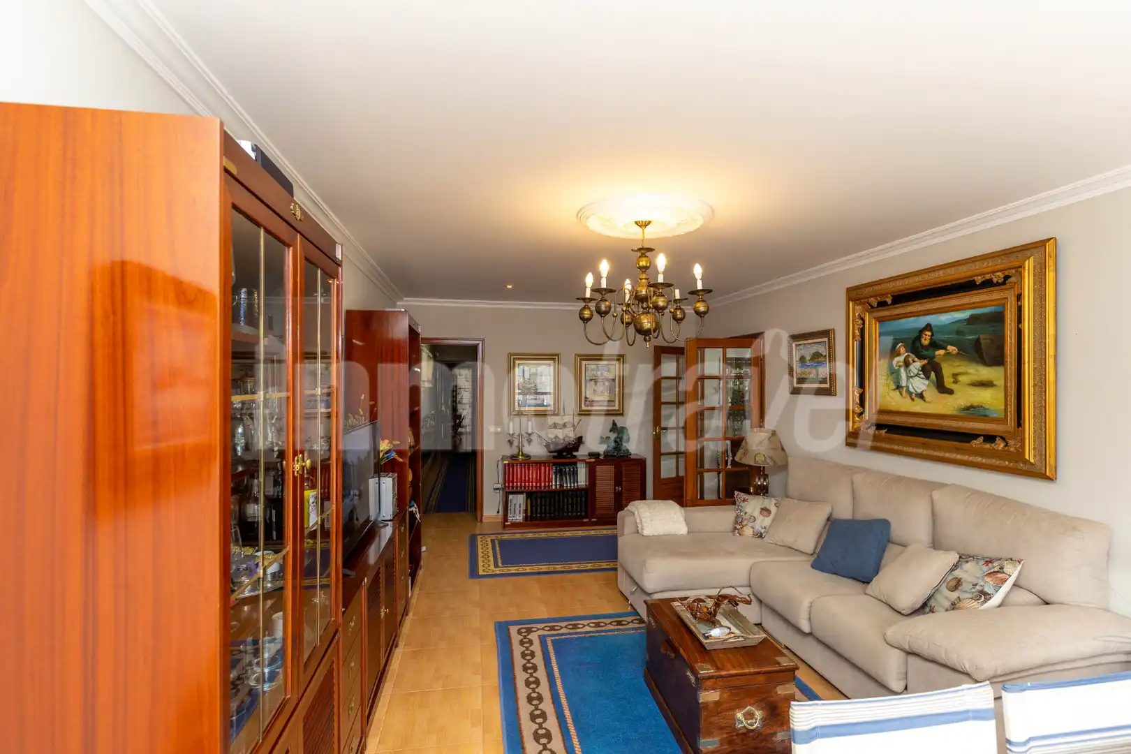 Wohnzimmer von Wohnung zum Verkauf in Sanxenxo mit Privatgarten, Terrasse und Möbliert