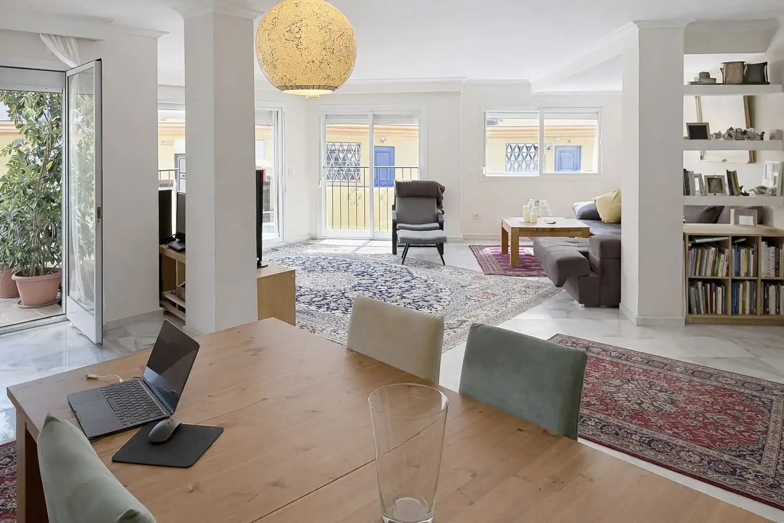Dining room of Apartments for sale in Mijas  with Private garden, Alarm and Community pool