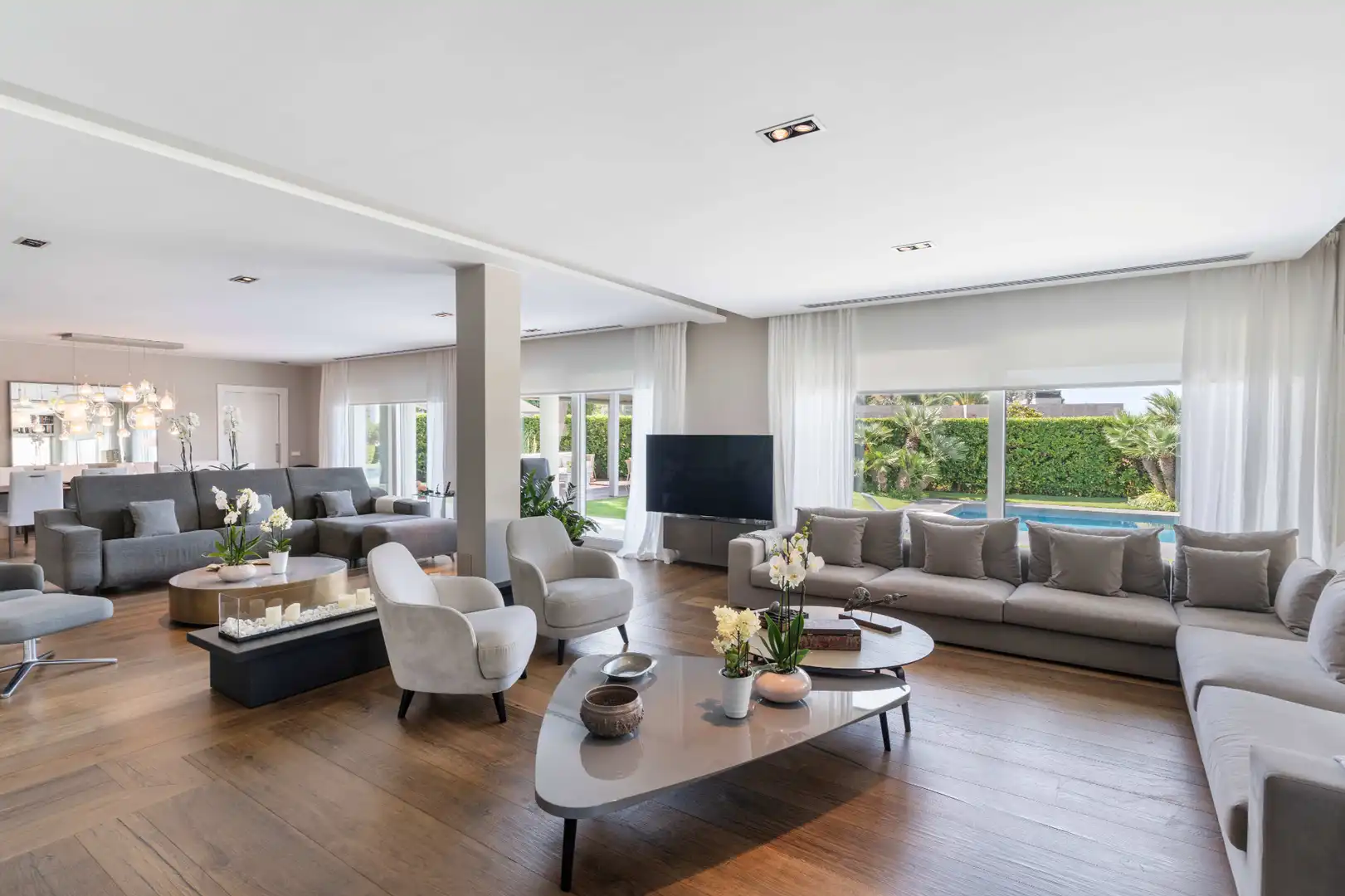 Sala d'estar de Casa o xalet en venda en Sant Pol de Mar amb Aire condicionat, Calefacció i Jardí privat