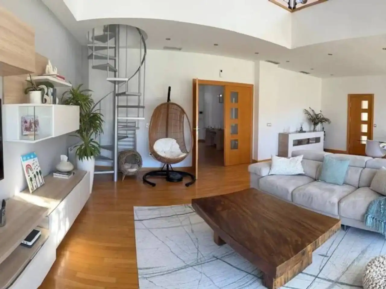 Wohnzimmer von Haus oder Chalet zum Verkauf in Plasencia mit Klimaanlage und Terrasse