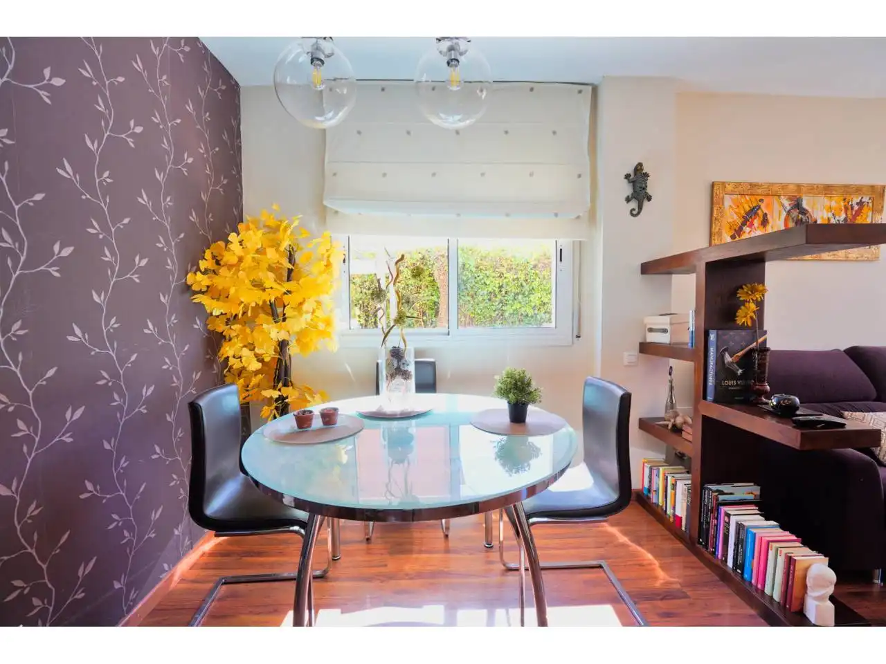 Dining room of Flat for sale in Polinyà  with Heating, Private garden and Parquet flooring