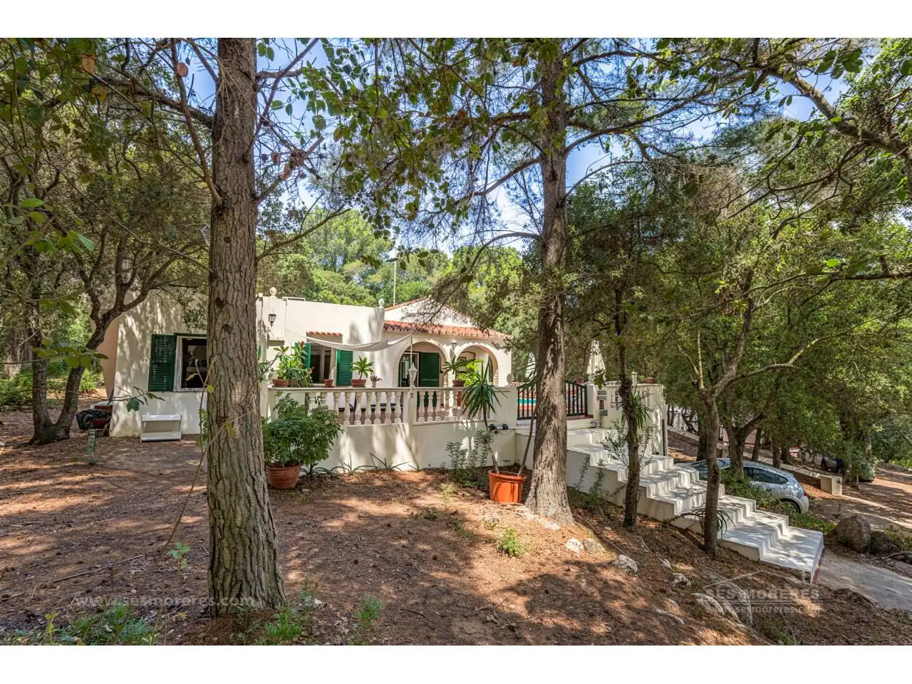 Vista exterior de Finca rústica en venda en Es Mercadal amb Aire condicionat, Jardí privat i Terrassa