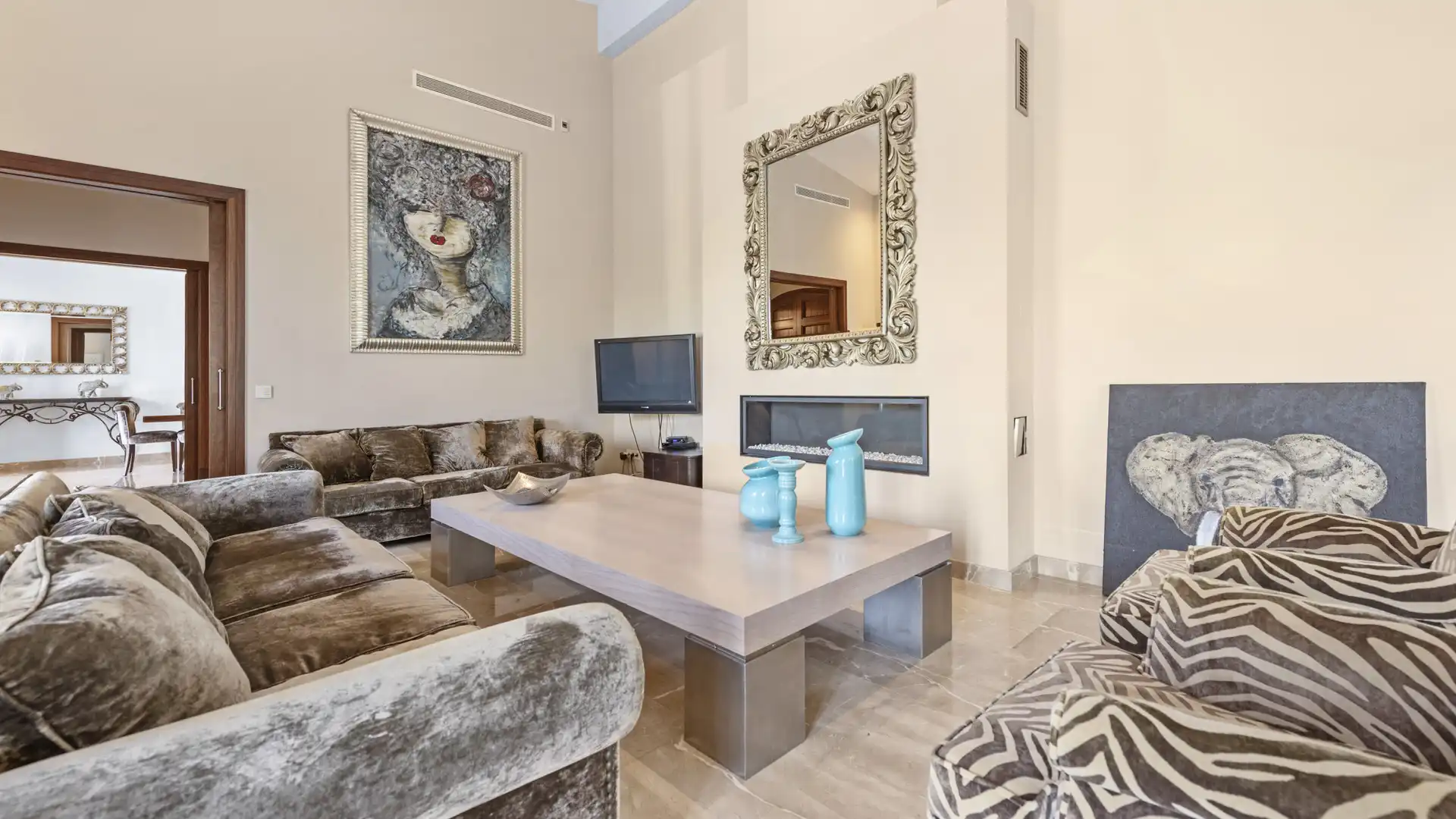 Wohnzimmer von Country house zum Verkauf in Manacor mit Klimaanlage, Heizung und Terrasse