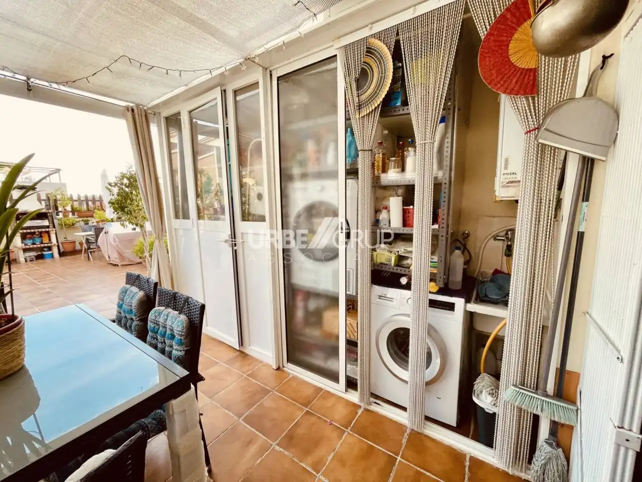 Terrasse von Wohnung zum Verkauf in Terrassa mit Klimaanlage, Heizung und Privatgarten