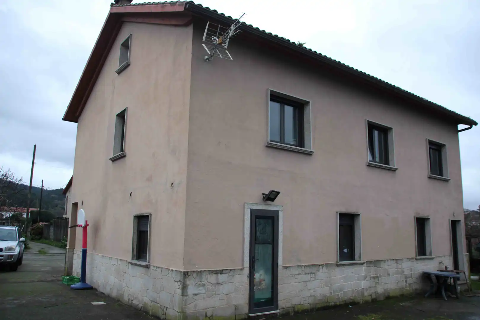 Vista exterior de Casa o chalet en venta en Valga con Jardín privado, Trastero y Amueblado