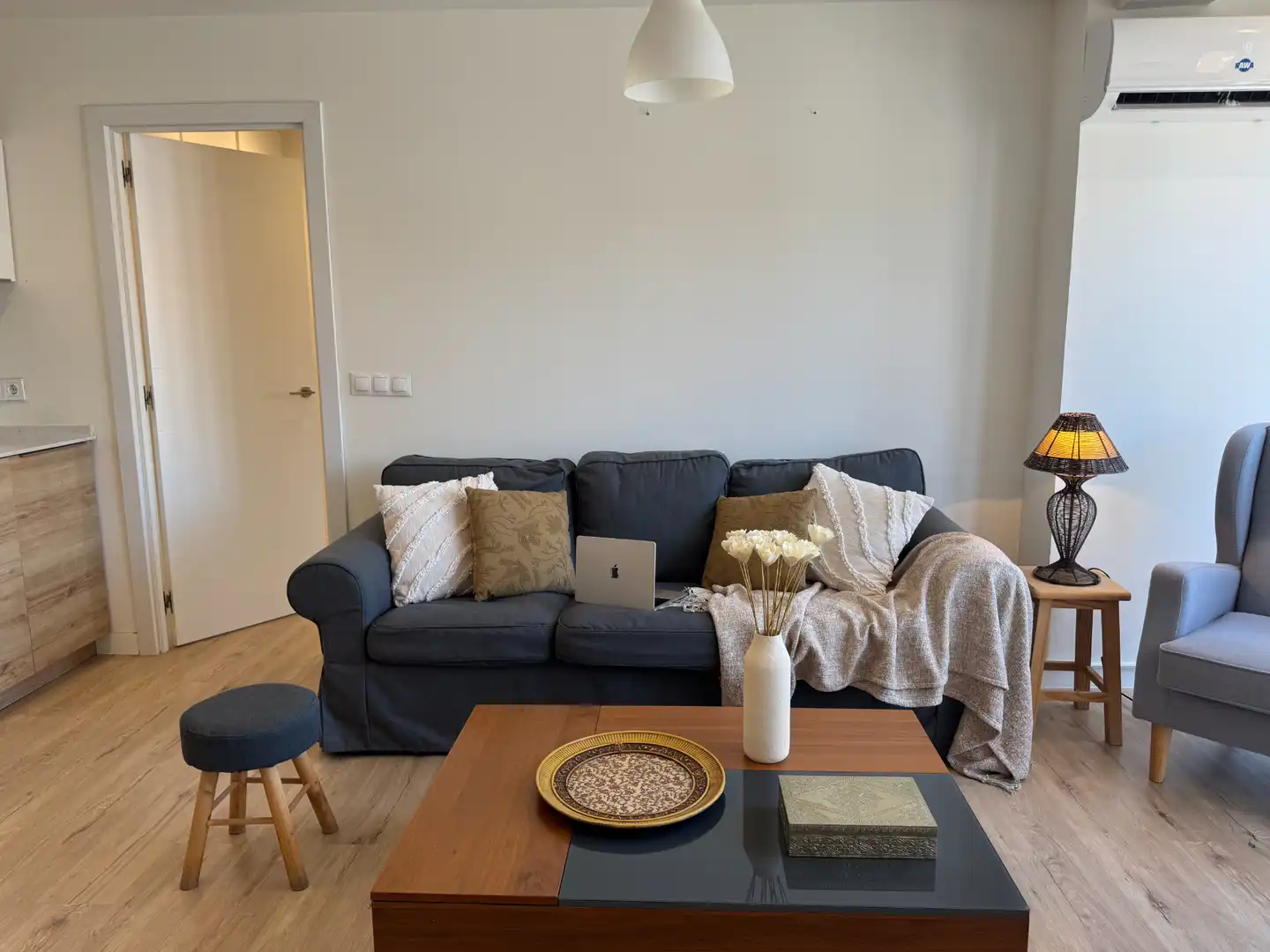 Wohnzimmer von Wohnung zur untervermieten in Madrid mit Klimaanlage, Heizung und Möbliert