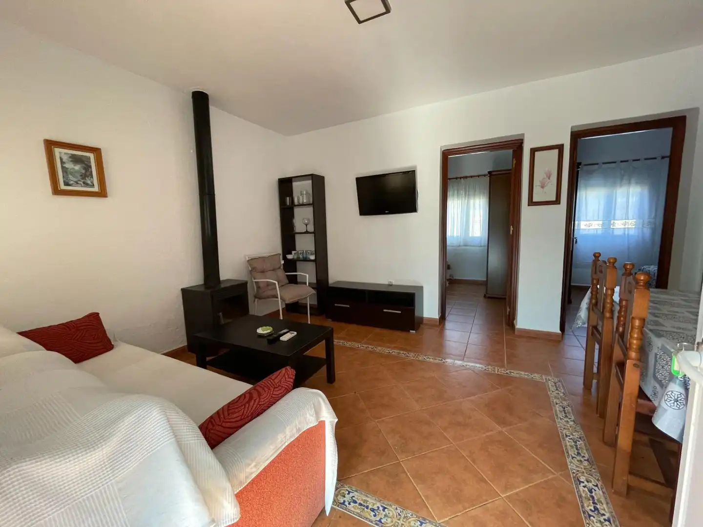 Sala d'estar de Finca rústica en venda en Tarifa amb Aire condicionat, Calefacció i Jardí privat