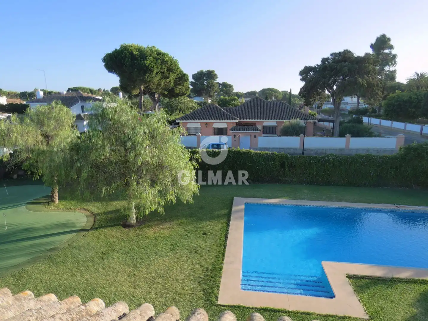 Jardí de Casa o xalet de lloguer en El Puerto de Santa María amb Calefacció, Jardí privat i Piscina