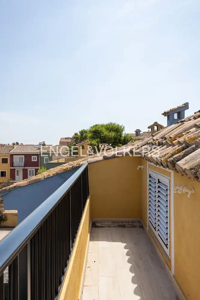 Balcony of Houses for sale in Alboraya  with Air Conditioner, Heating and Terrace