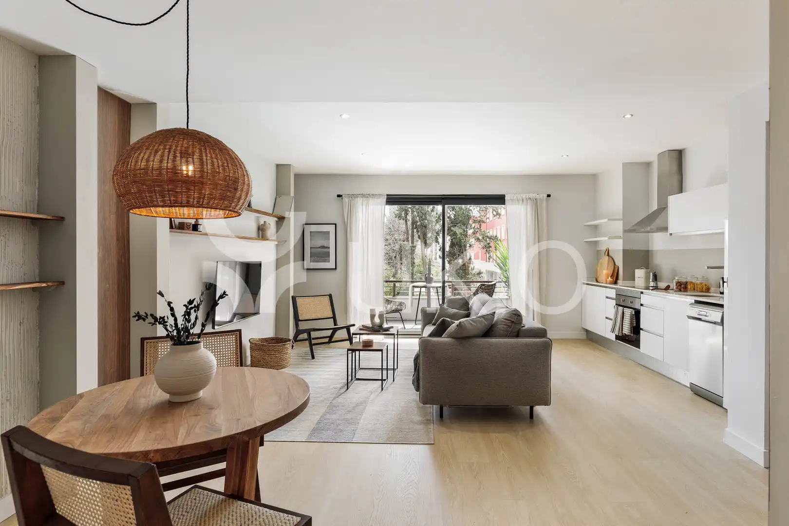 Wohnzimmer von Wohnungen zur Miete in Barcelona mit Heizung, Terrasse und Möbliert