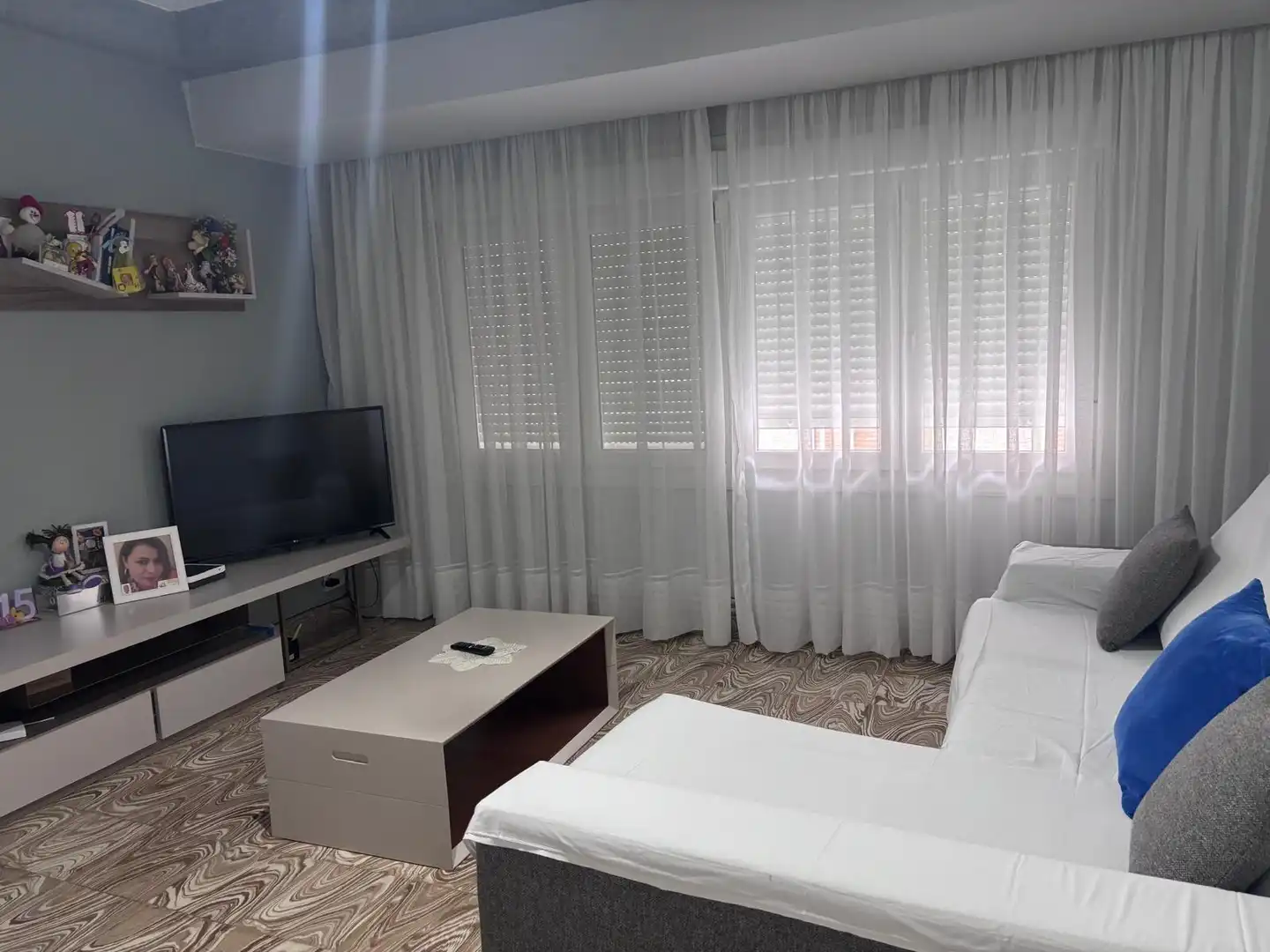 Sala de estar de Piso en venta en Calahorra con Calefacción, Terraza y Amueblado
