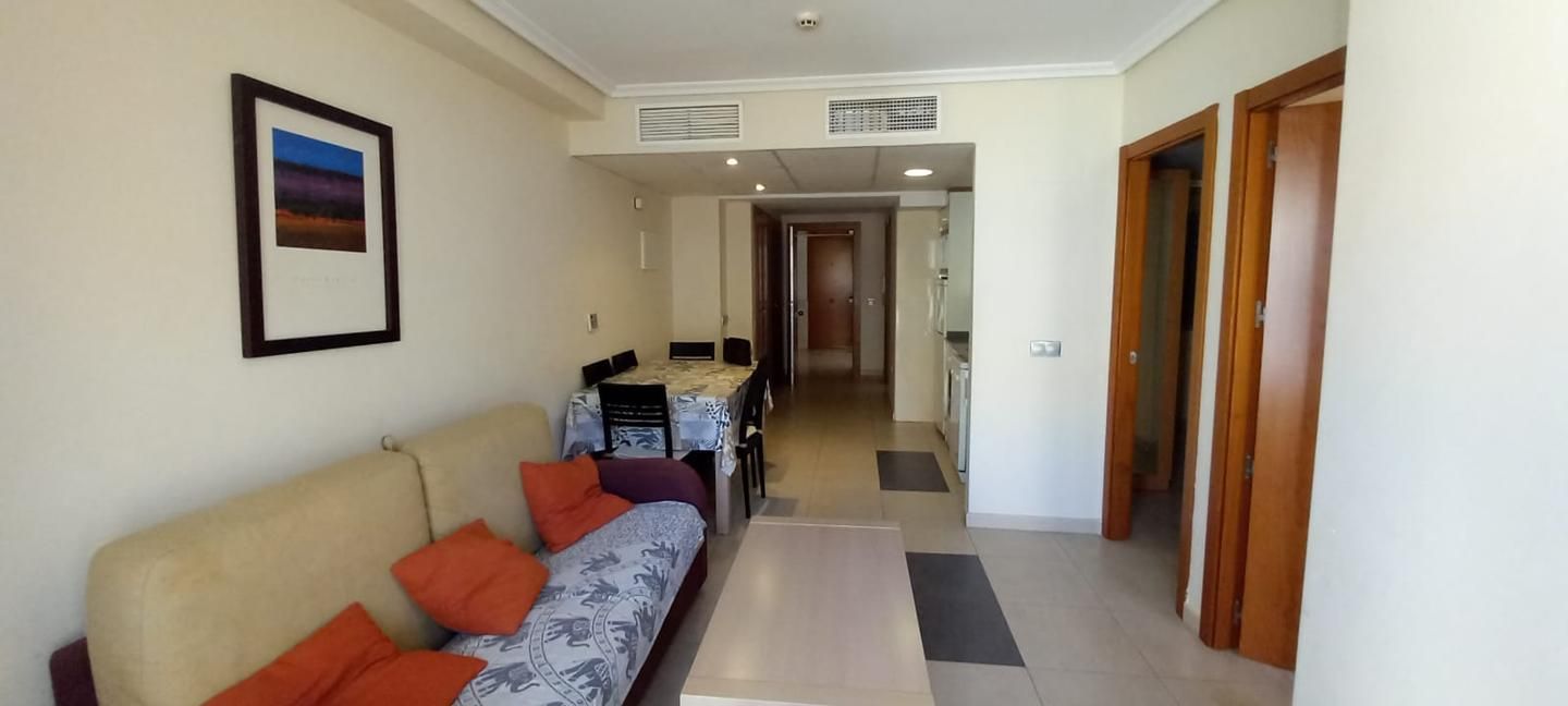 Living room of Flat for sale in Vera  with Air Conditioner, Terrace and Furnished