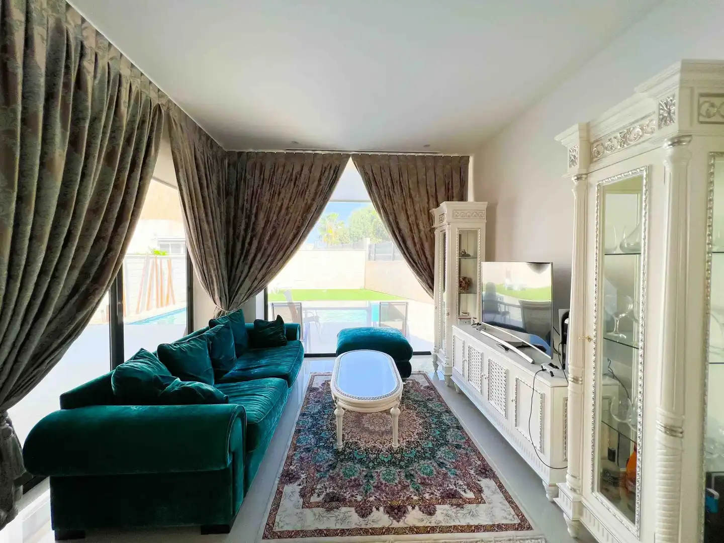 Sala de estar de Casa o chalet en venta en Rojales con Aire acondicionado, Jardín privado y Piscina
