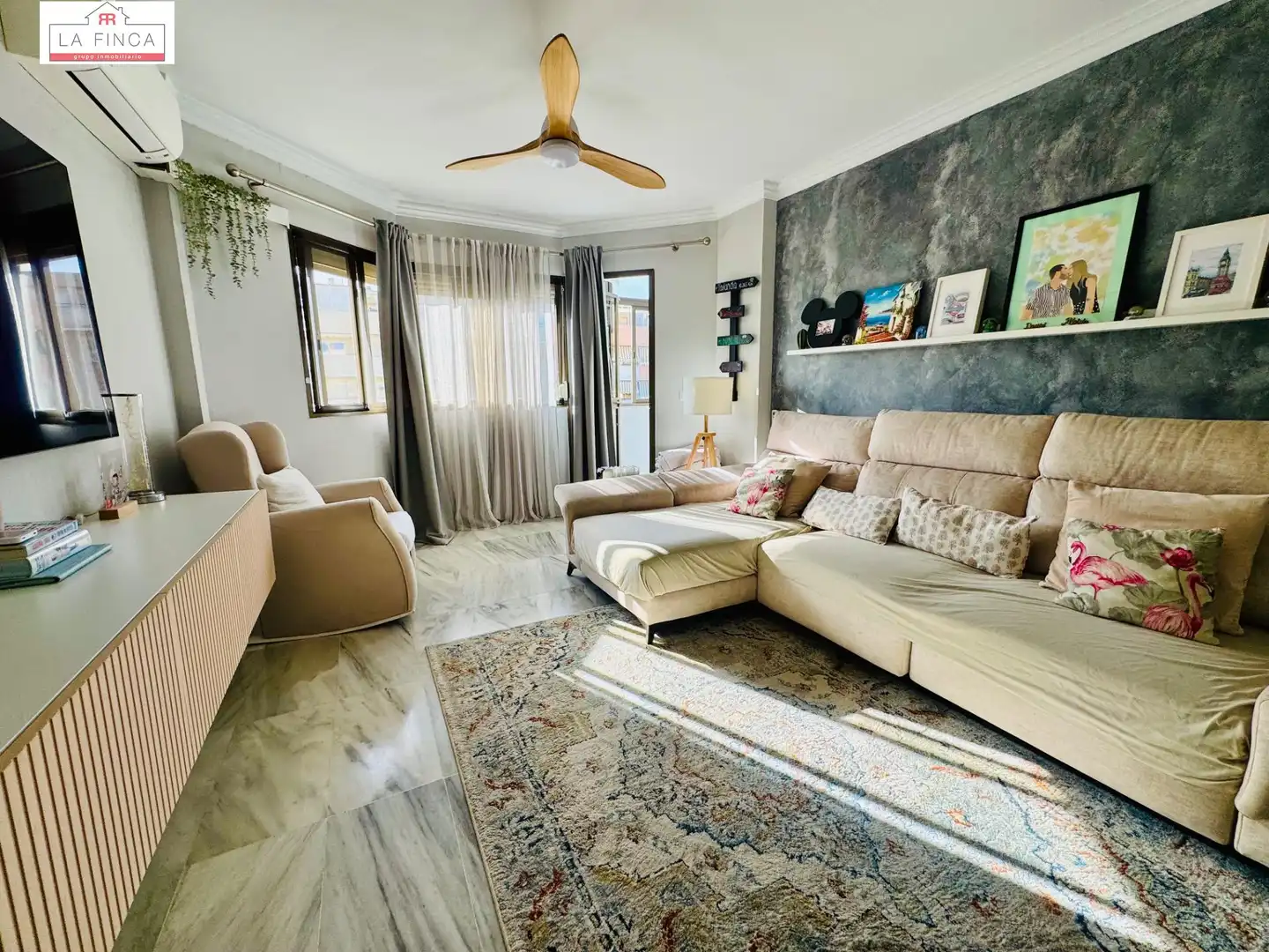 Sala d'estar de Pis en venda en Málaga Capital amb Aire condicionat i Calefacció