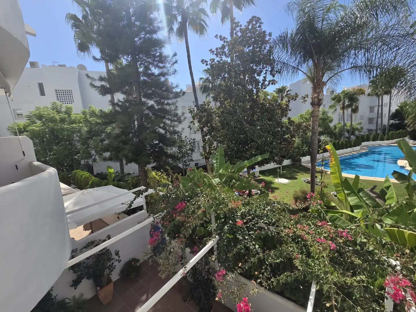Jardín de Apartamento de alquiler en Marbella con Aire acondicionado, Terraza y Piscina