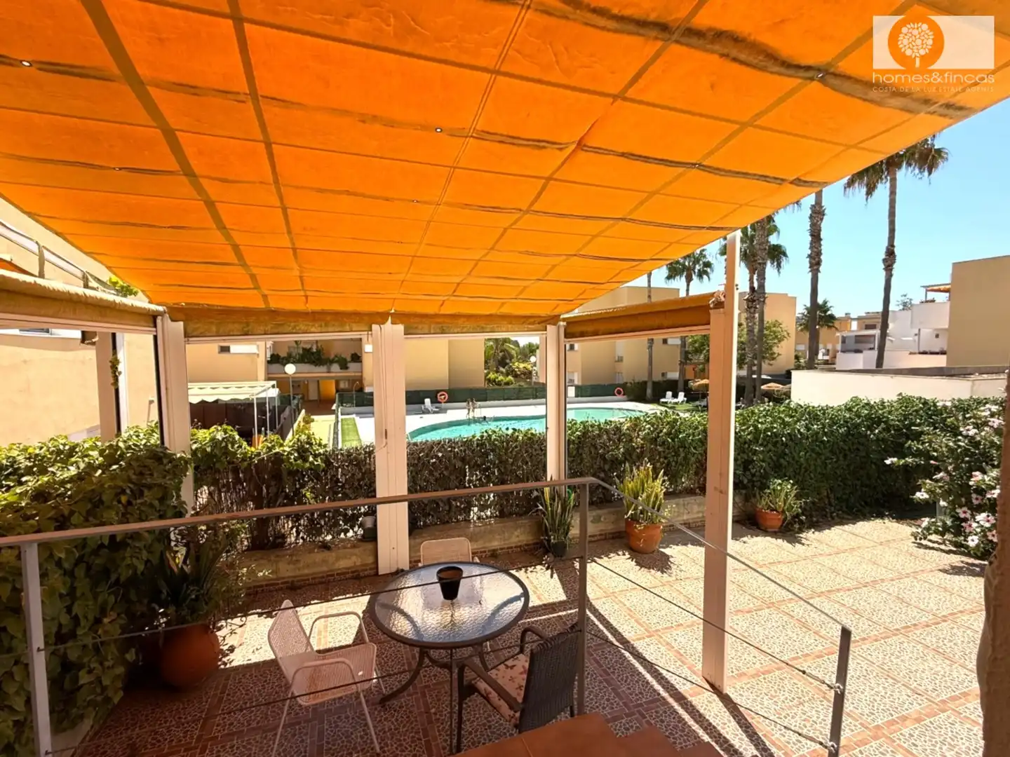 Terrace of Flat for sale in Ayamonte  with Air Conditioner, Furnished and Community pool