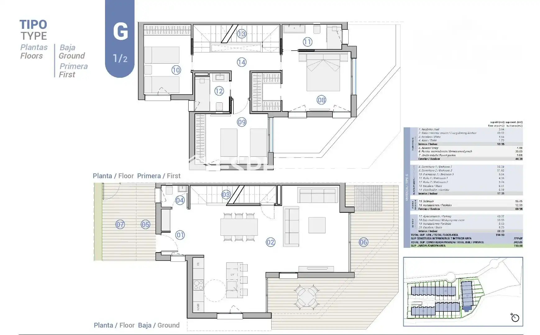 Bungalow con terrazza in vendita a Pueblo Español - Coveta Fumá, imagen 11
