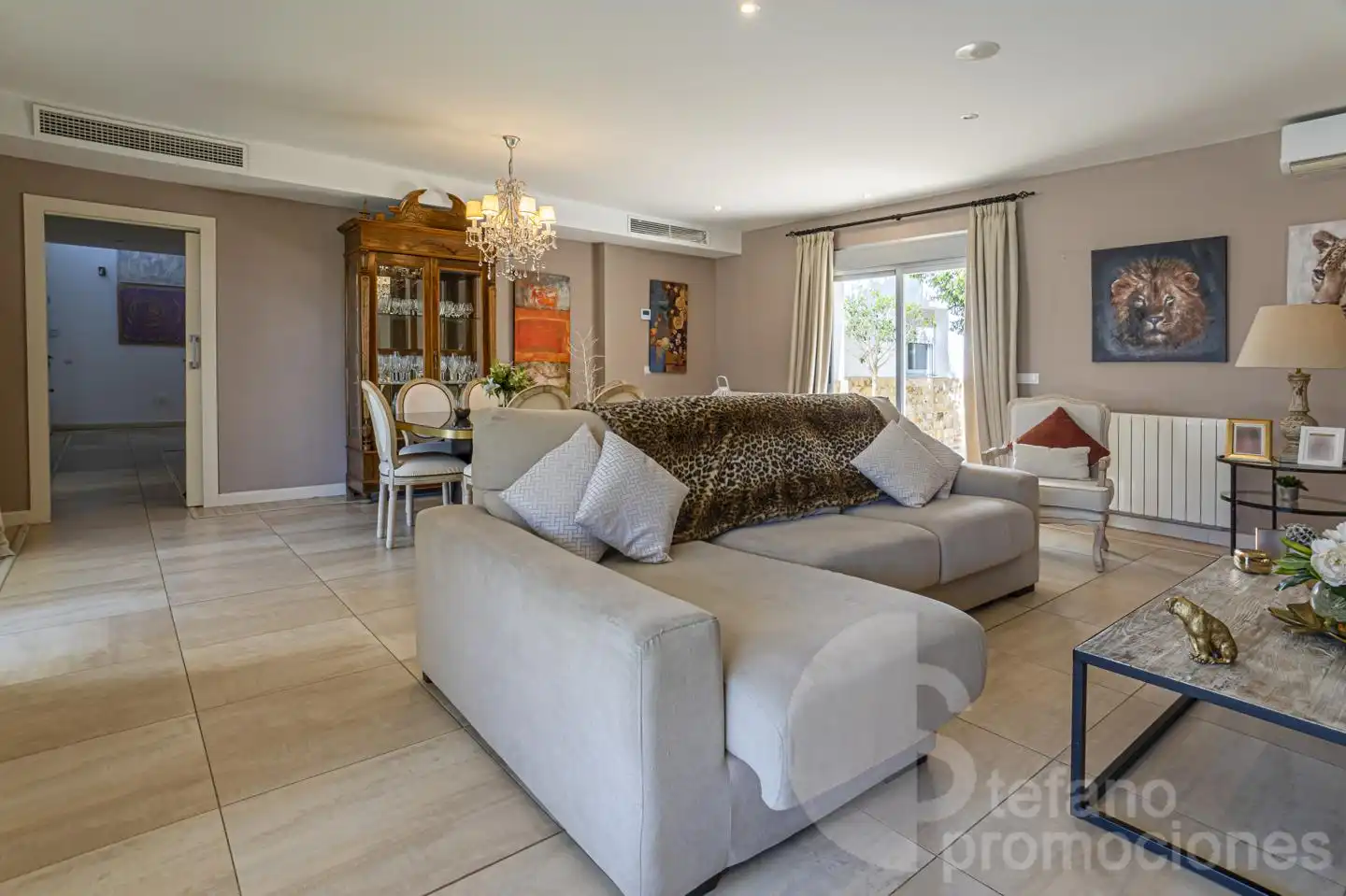 Sala de estar de Casa o chalet de alquiler en Málaga con Aire acondicionado, Calefacción y Jardín privado