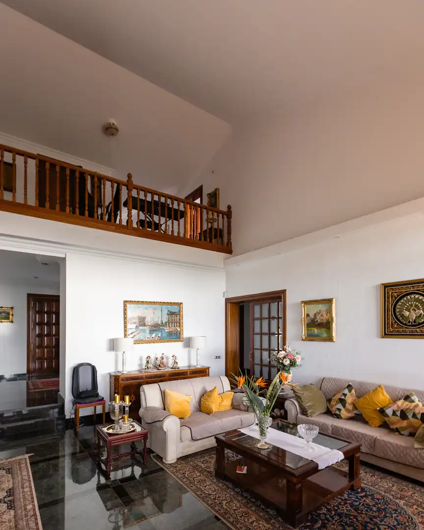 Sala d'estar de Casa o xalet en venda en Candelaria amb Aire condicionat, Jardí privat i Terrassa
