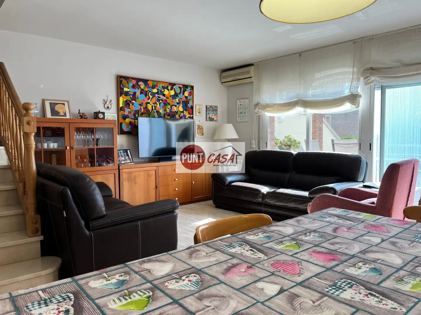 Sala d'estar de Casa adosada en venda en Benavent de Segrià amb Aire condicionat, Calefacció i Jardí privat