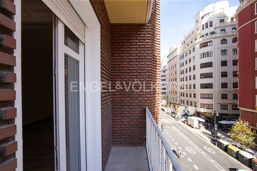 Terraza de Piso de alquiler en Valencia con Aire acondicionado, Calefacción y Parquet