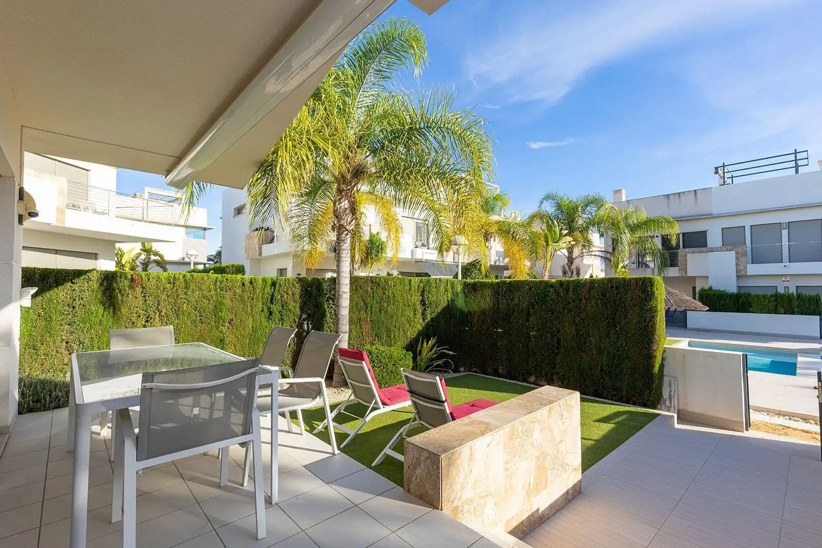 Terraza de Dúplex en venta en Rojales con Calefacción, Jardín privado y Piscina