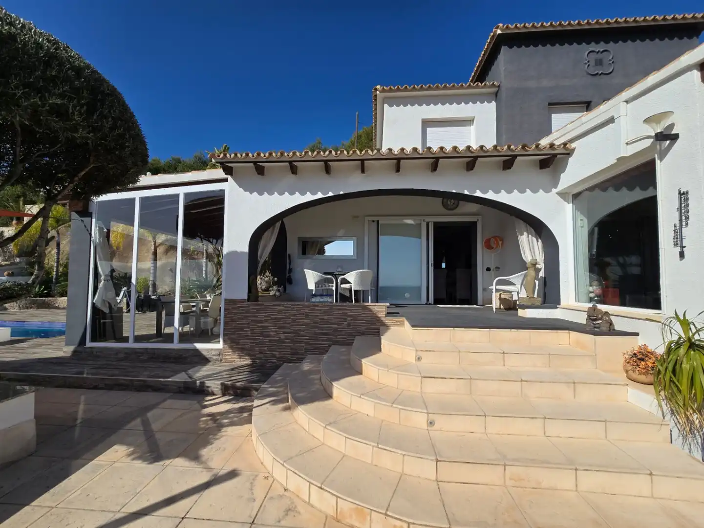 Terraza de Casa o chalet en venta en Calpe / Calp con Aire acondicionado, Calefacción y Jardín privado