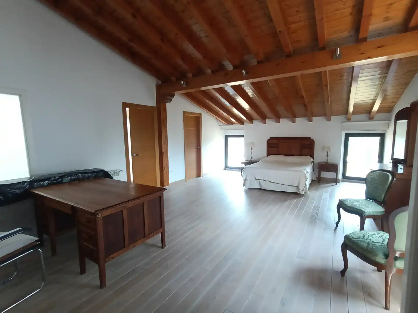 Schlafzimmer von Haus oder Chalet zur Miete in Molledo mit Heizung und Privatgarten