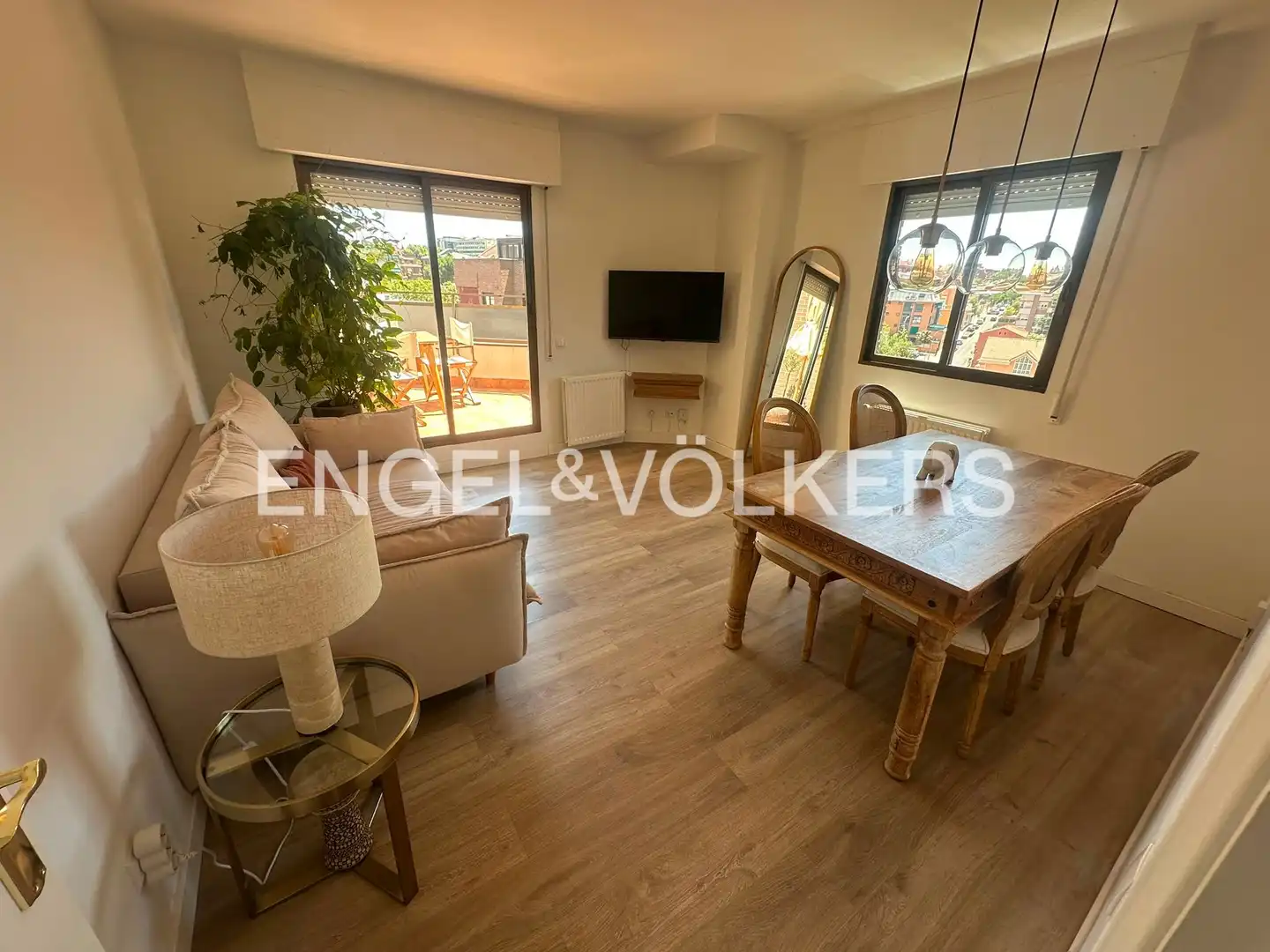Esszimmer von Wohnung zur Miete in Madrid mit Klimaanlage, Heizung und Terrasse