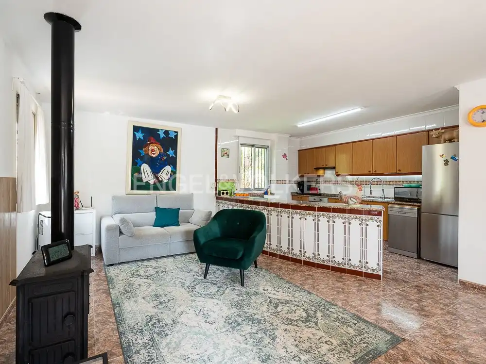 Sala d'estar de Casa o xalet en venda en Alberic amb Aire condicionat, Calefacció i Jardí privat
