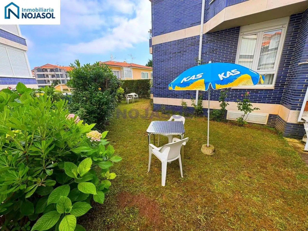 Jardín de Apartamento de alquiler en Noja con Calefacción, Jardín privado y Terraza