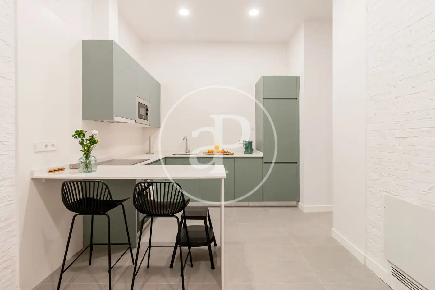 Küche von Wohnung zur Miete in Madrid mit Klimaanlage, Heizung und Möbliert